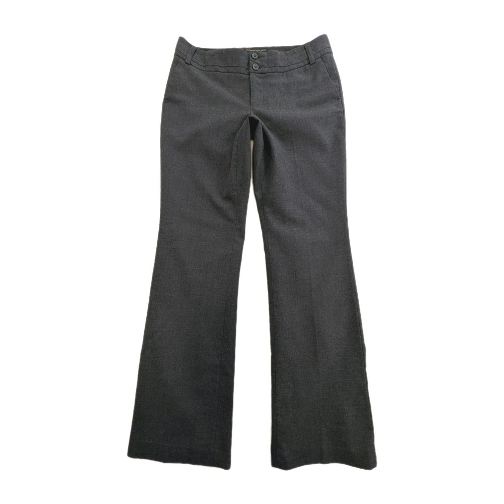 Banana Republic Ryan Fit Dark Grey Wool Blend Dress Pants Women's Size 6